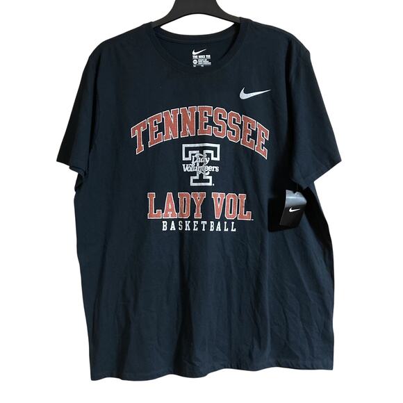 Nike Unisex UT Lady Volunteers Tee T-shirt University of TN Size XXL Black NOS - Picture 2 of 8